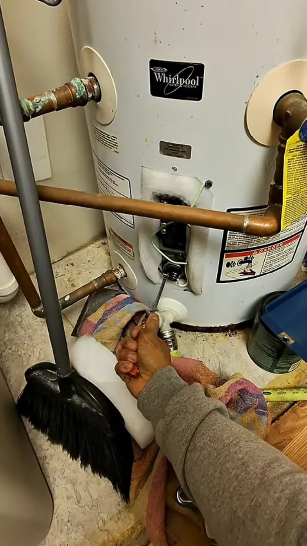 Water heater service detail relevant to water heater installation
